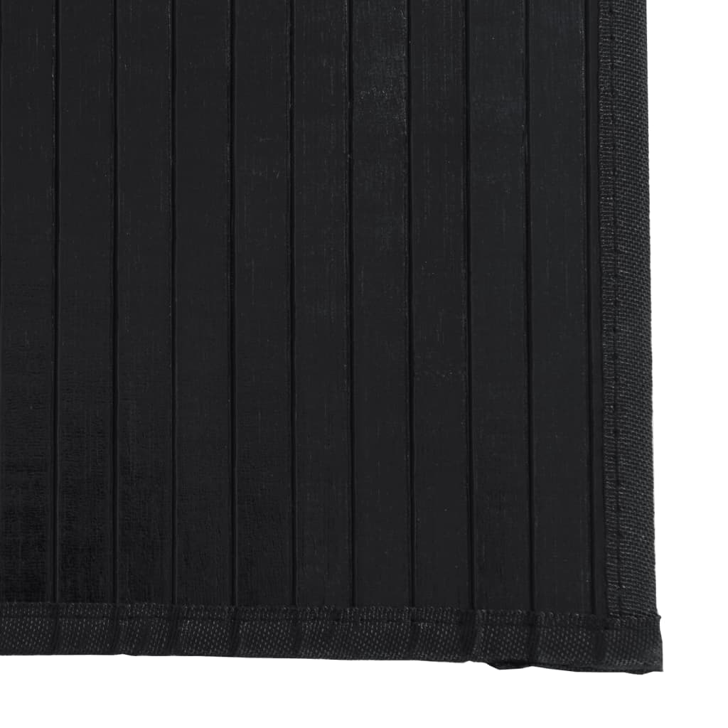 vidaXL négyszögletű fekete bambusz szőnyeg 60 x 400 cm