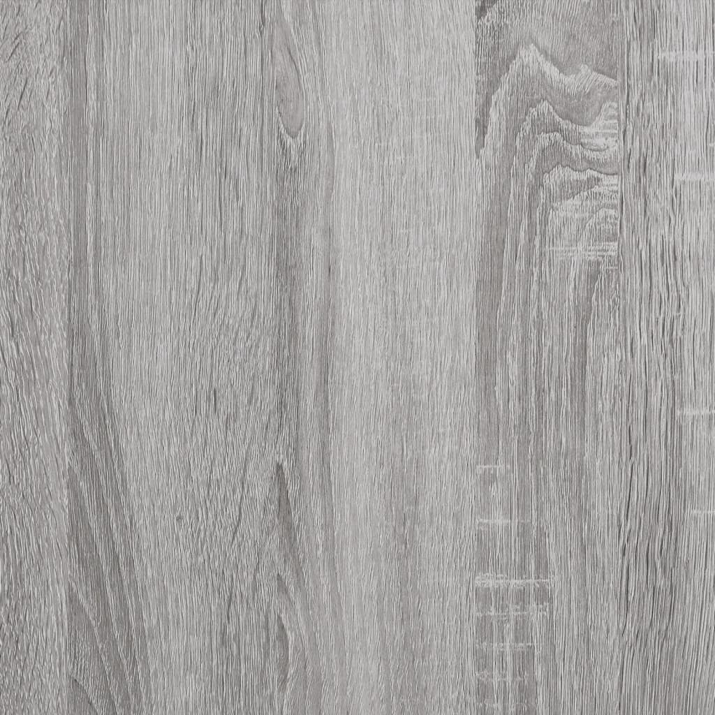 vidaXL 2 db szürke-sonoma színű szerelt fa éjjeliszekrény 30x60x60 cm
