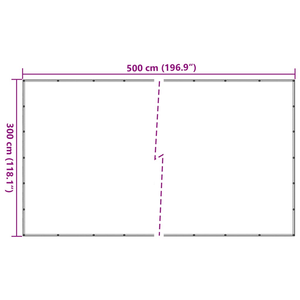 vidaXL zöld HDPE utánfutóháló 3x 5 m