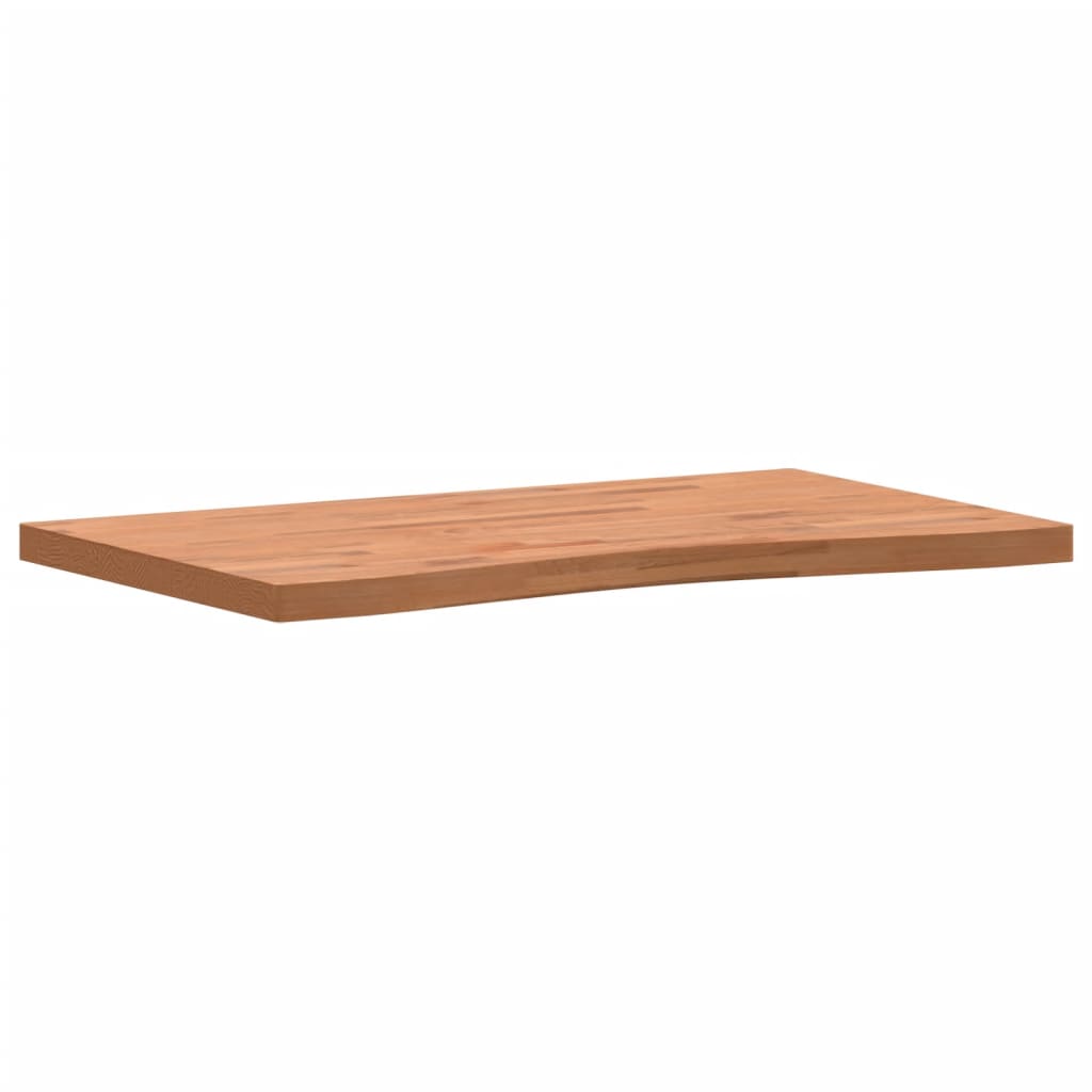 vidaXL tömör bükkfa íróasztallap 100 x (55-60) x 4 cm