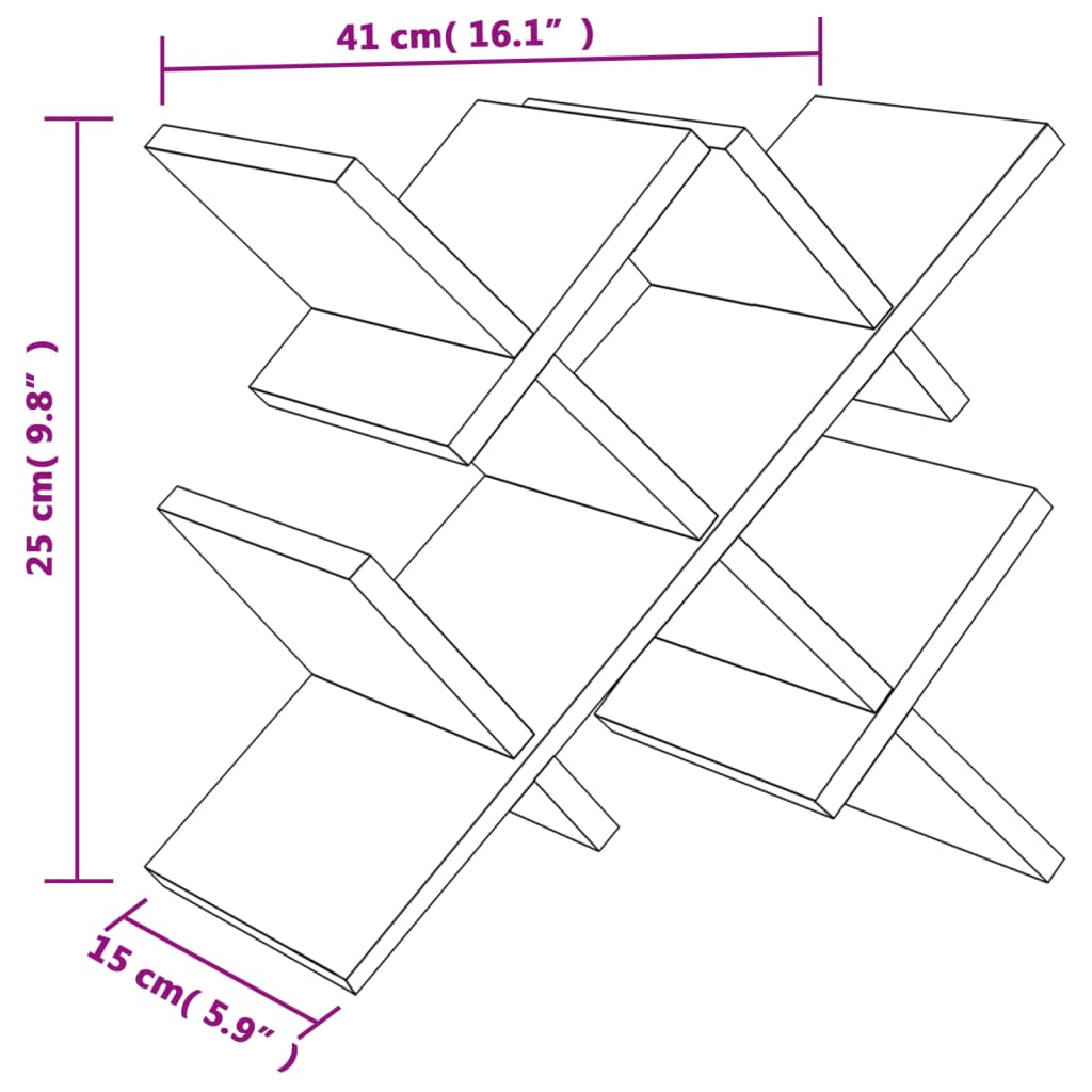 vidaXL bambusz bortartó 5 palackhoz 41 x 15 x 25 cm