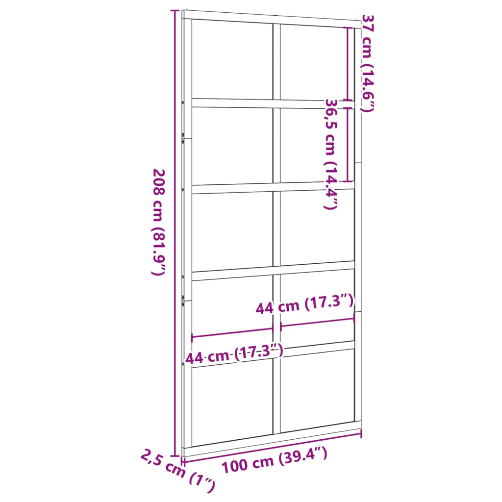 vidaXL viaszbarna tömör fenyőfa istálló stílusú ajtó 100x208 cm