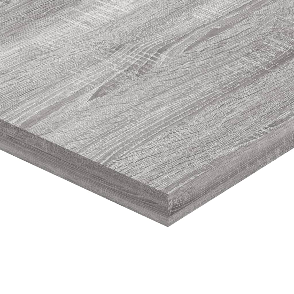 vidaXL 8 db szürke sonoma színű szerelt fa fali polc 40 x 20 x 1,5 cm