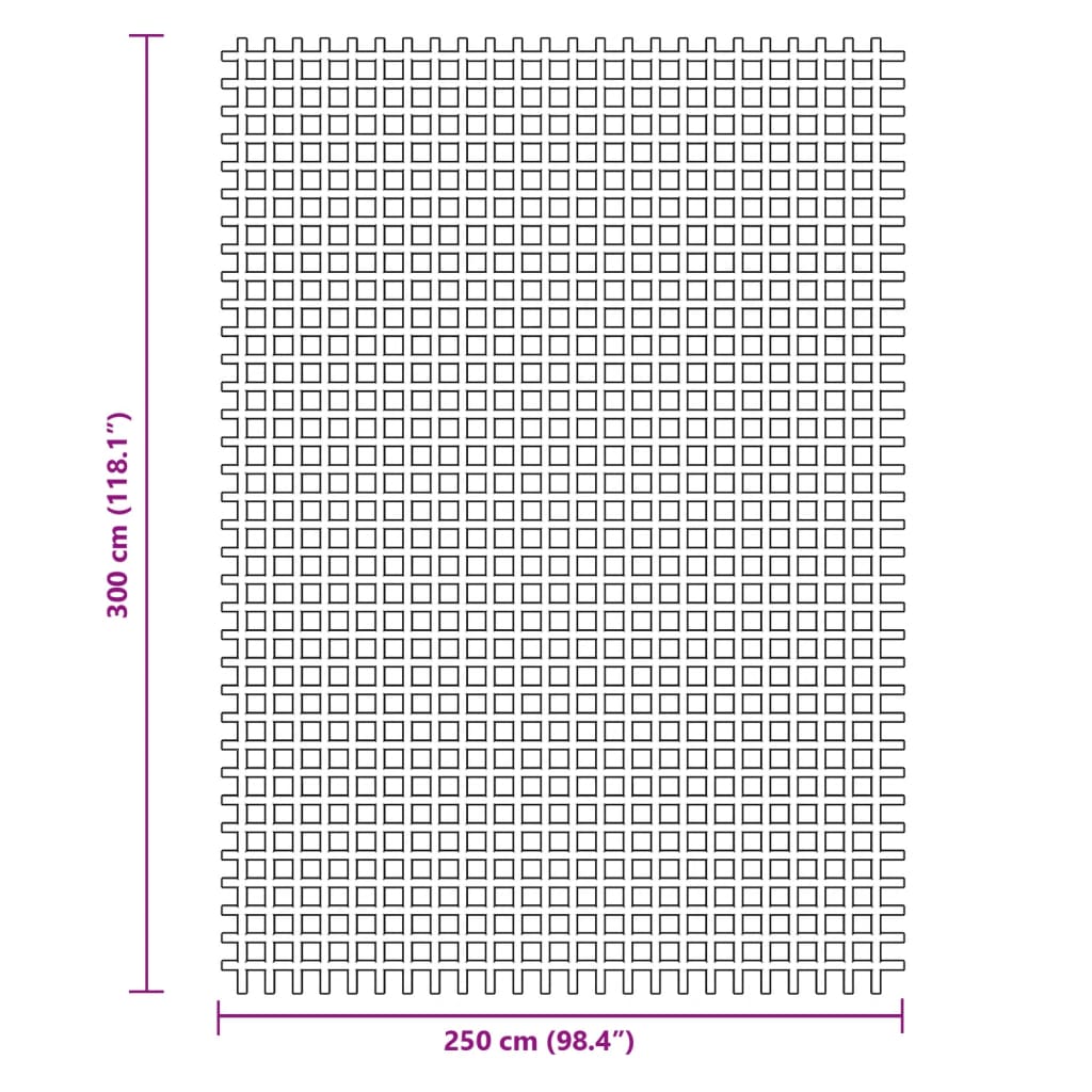 vidaXL kék kempingszőnyeg 3 x 2,5 m