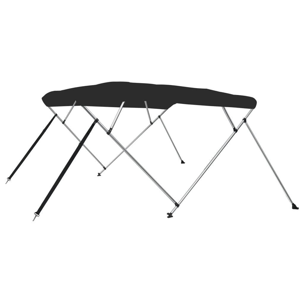 vidaXL fekete négyágú bimini tető 243 x 210 x 137 cm