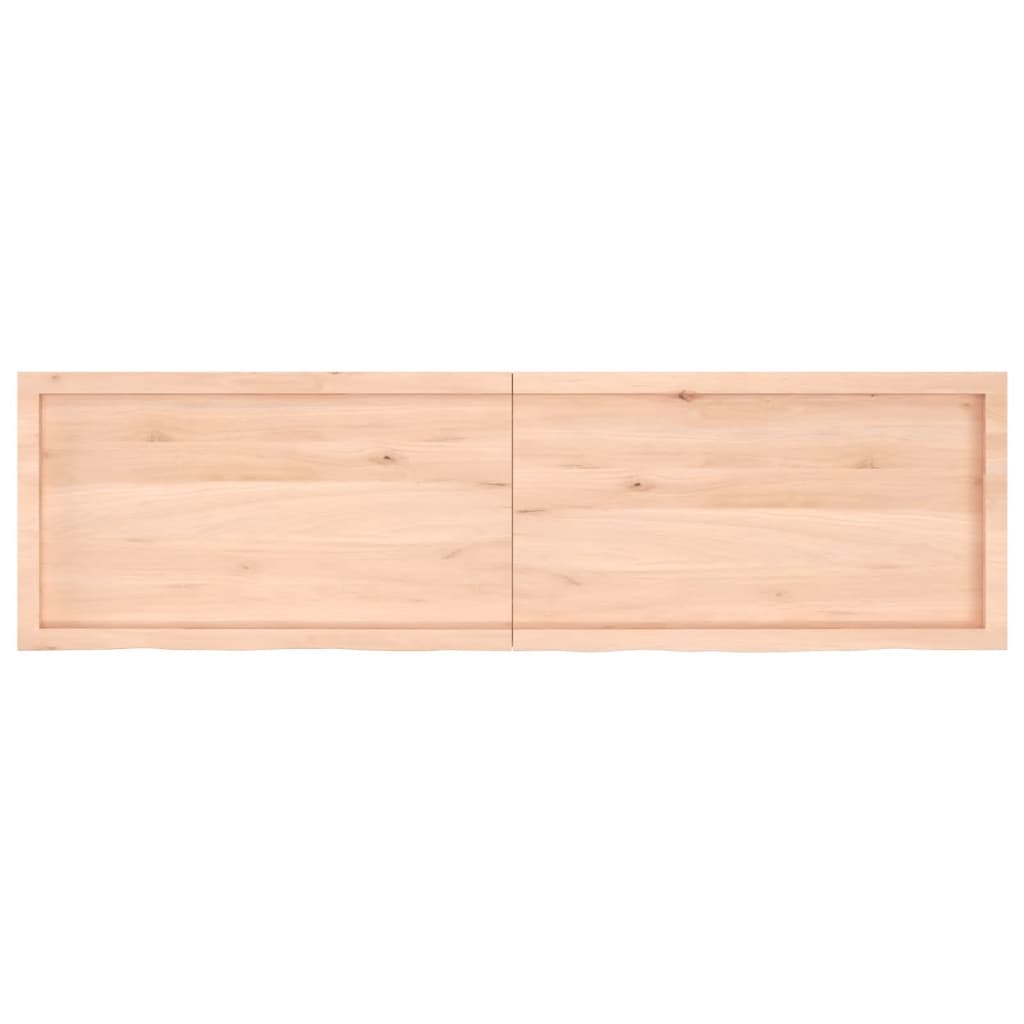 vidaXL kezeletlen tömör tölgyfa asztallap 180x50x(2-4) cm