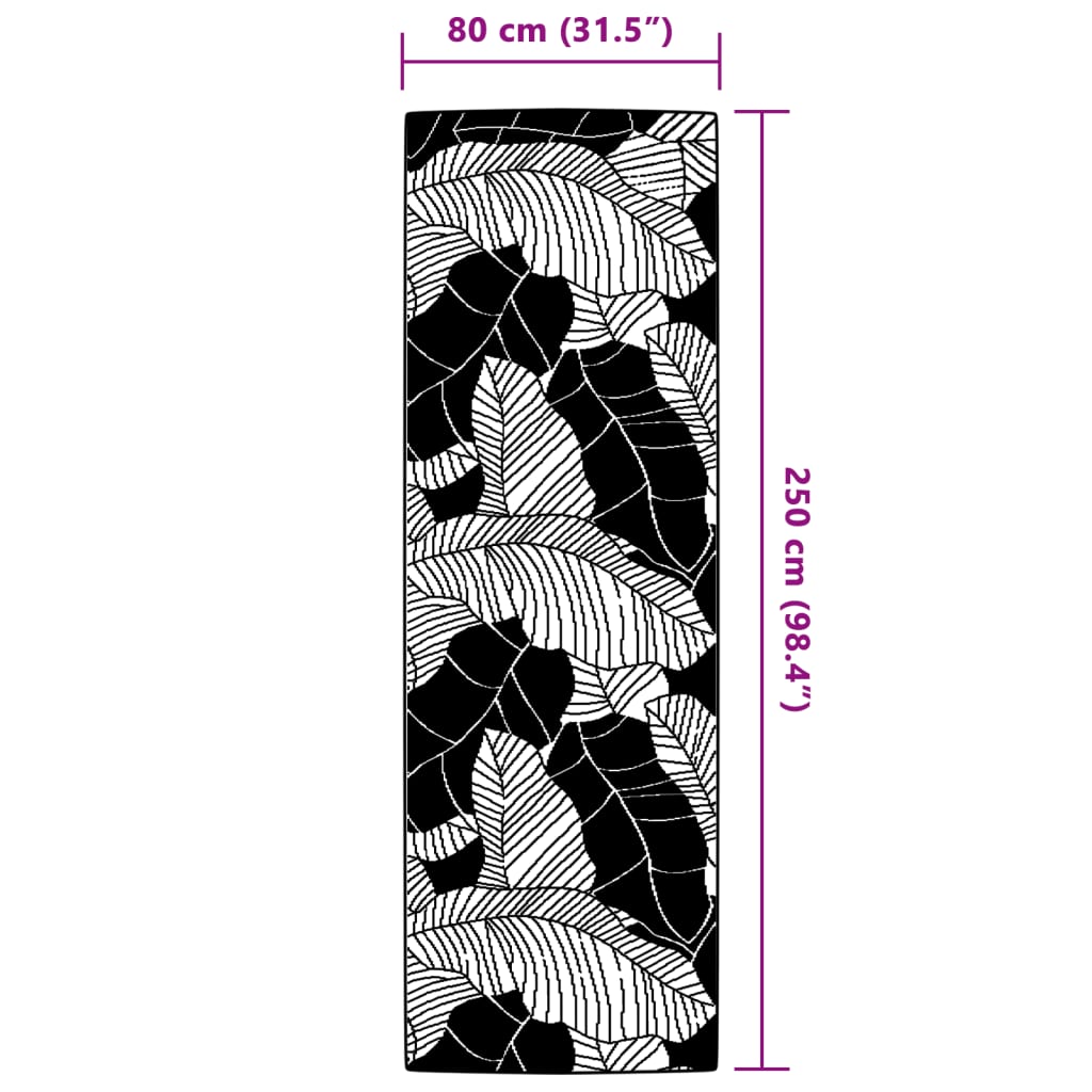 vidaXL zöld polipropilén kültéri szőnyeg 80 x 250 cm