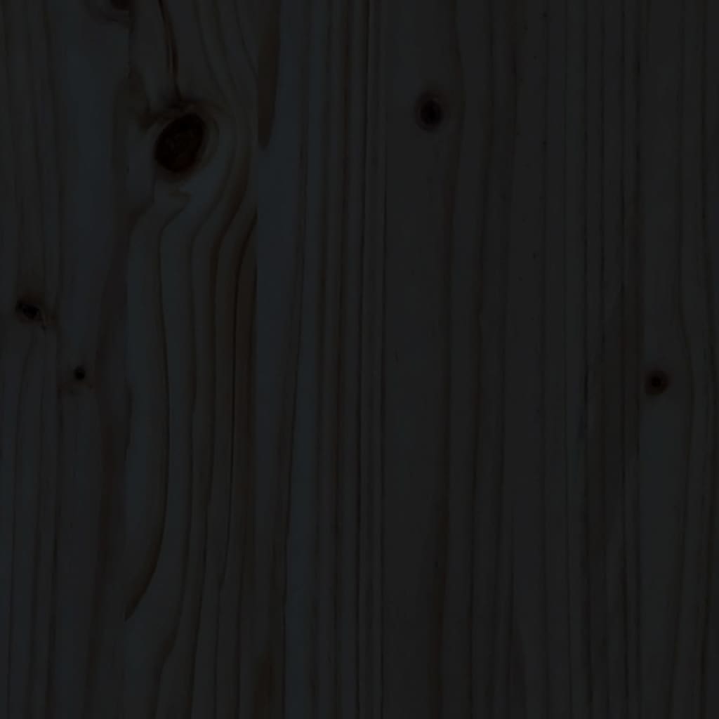 vidaXL 2 db fekete tömör fenyőfa ülőke 40x48,5x115,5 cm