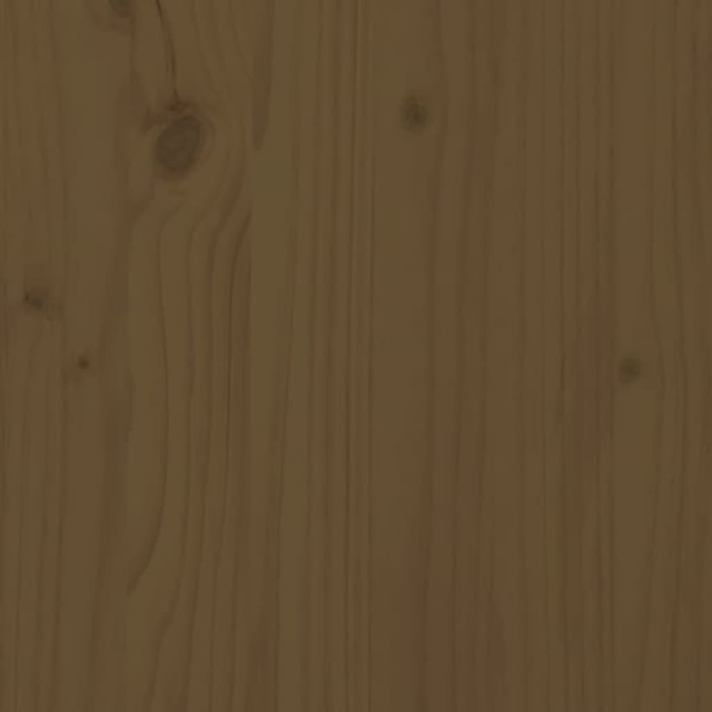 vidaXL mézbarna tömör fenyőfa éjjeliszekrény 40 x 34 x 45 cm