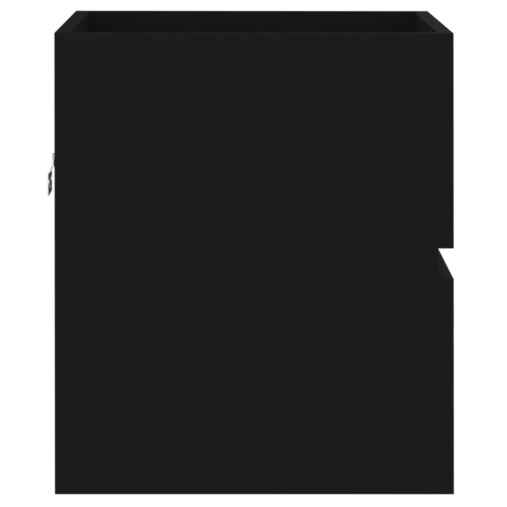 vidaXL fekete szerelt fa mosdószekrény 41 x 38,5 x 45 cm