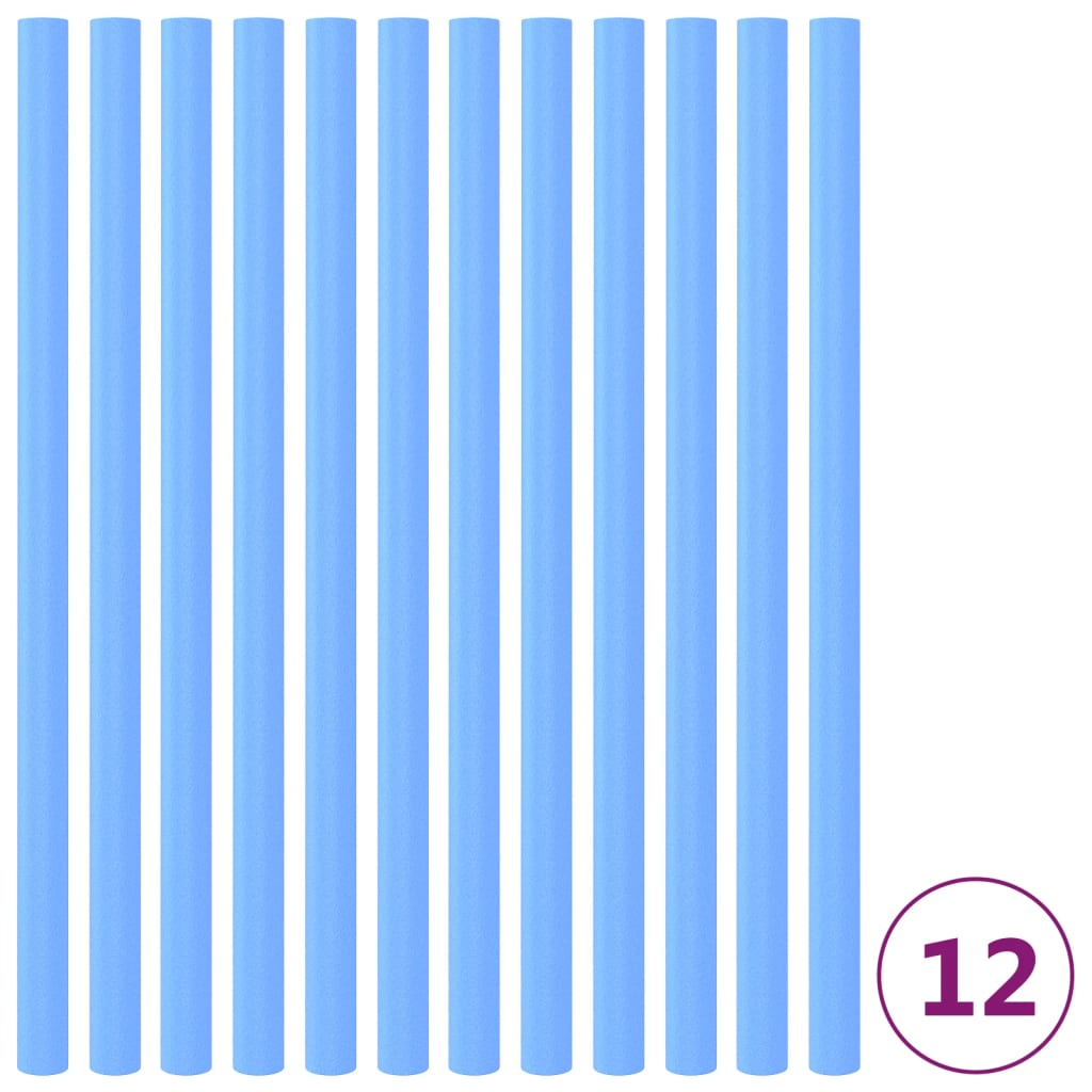 vidaXL 12 db kék trambulin tartóoszlop habszivacs védő 92,5 cm