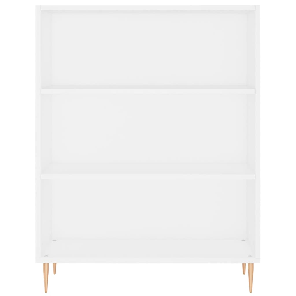 vidaXL fehér szerelt fa könyvespolc 69,5 x 32,5 x 90 cm