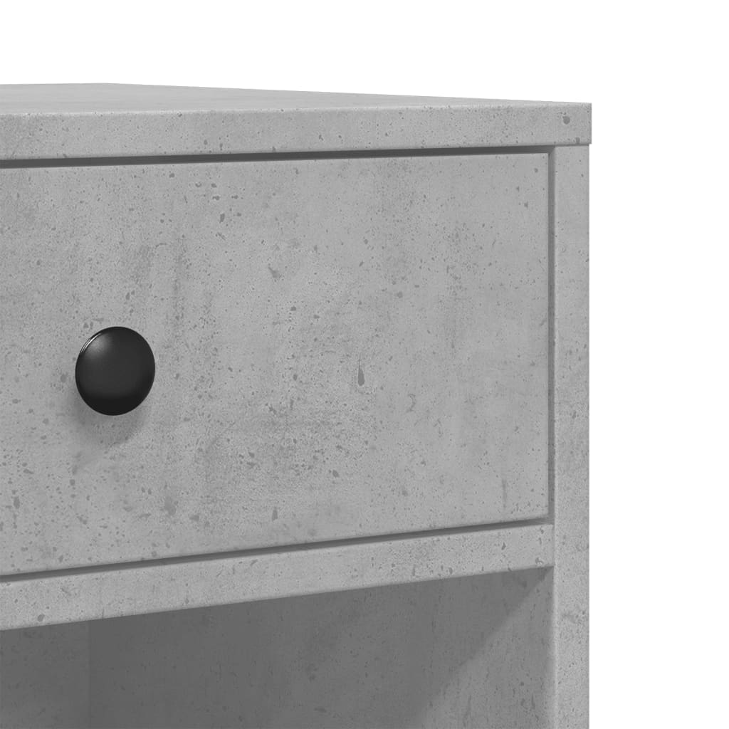 vidaXL betonszürke nyomtatóállvány kerekekkel 60x40x68,5 cm