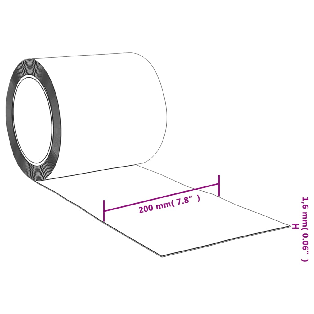 vidaXL piros PVC ajtófüggöny 200 mm x 2 mm 50 m