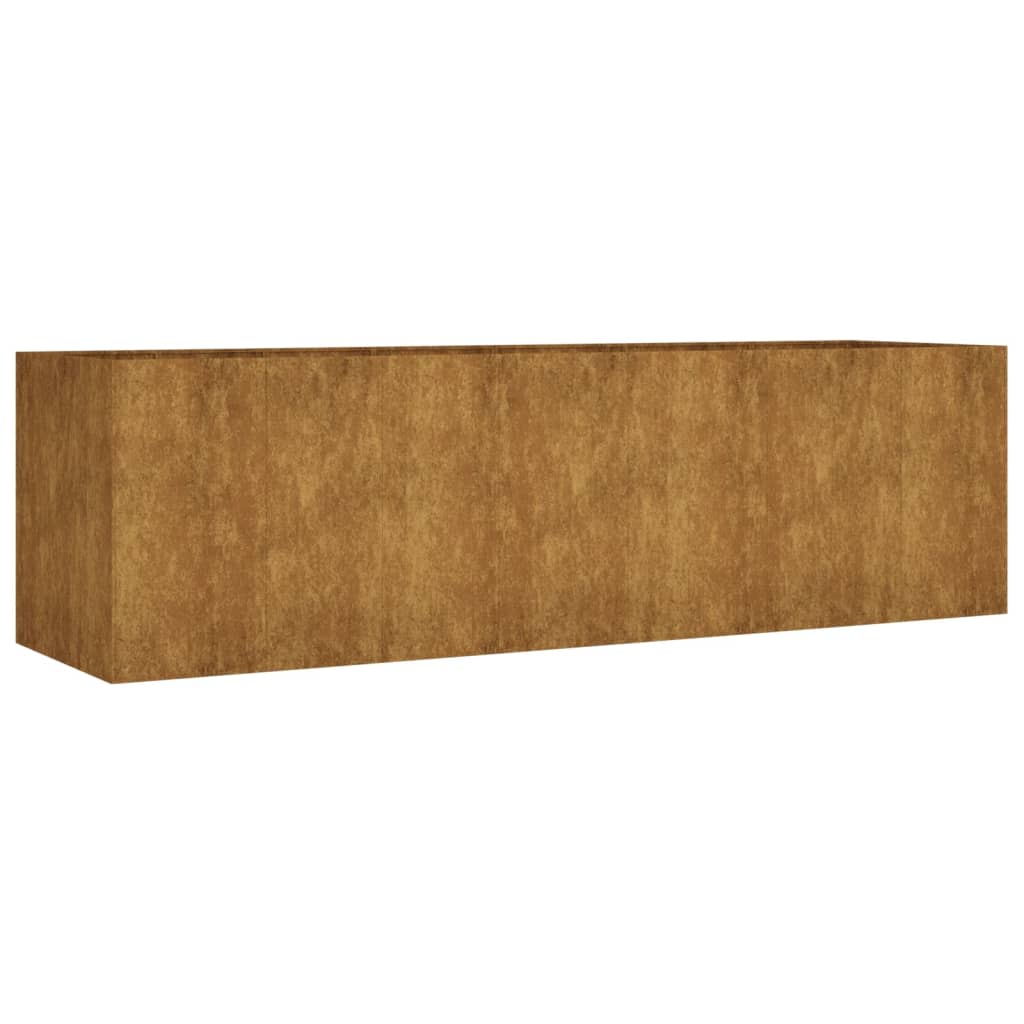 vidaXL corten acél kerti magaságyás 280x80x80 cm