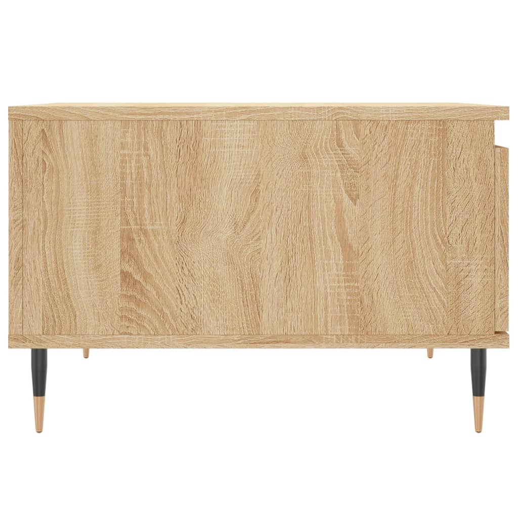vidaXL sonoma-tölgyszínű szerelt fa dohányzóasztal 55 x 55 x 36,5 cm