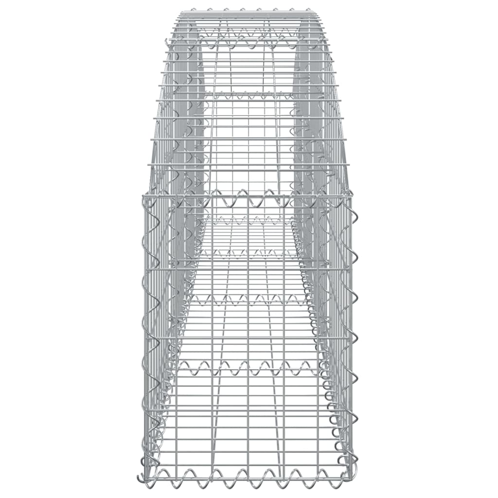 vidaXL íves horganyzott vas gabion kosár 200x30x40/60 cm