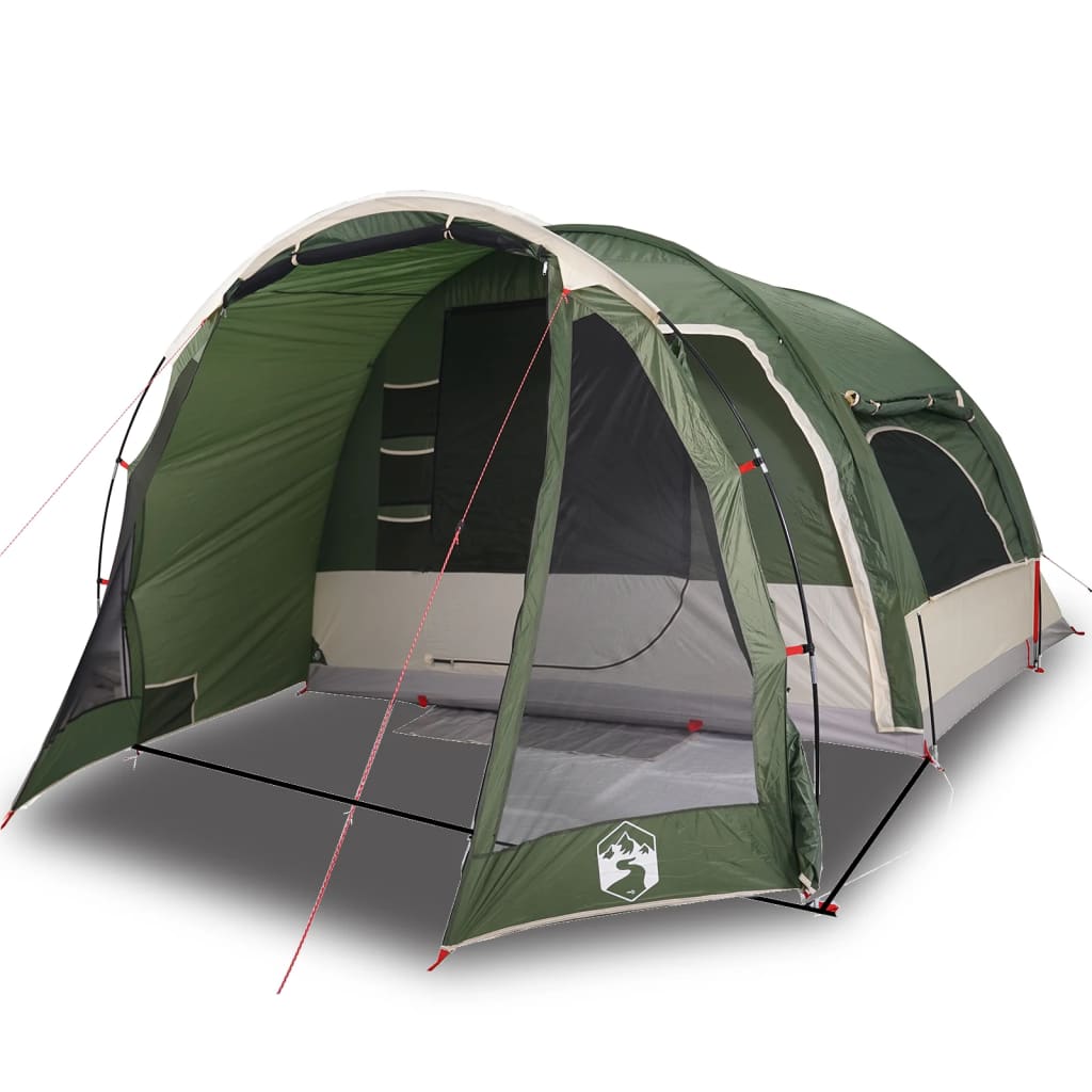 vidaXL 6 személyes zöld vízálló családi sátor