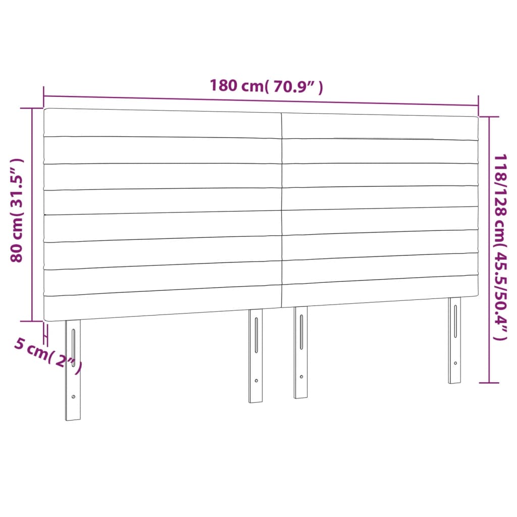 vidaXL 4 db sötétkék bársony fejtámla 90x5x78/88 cm