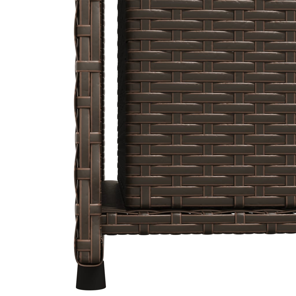 vidaXL barna polyrattan kerti tárolószekrény 50 x 55 x 115 cm