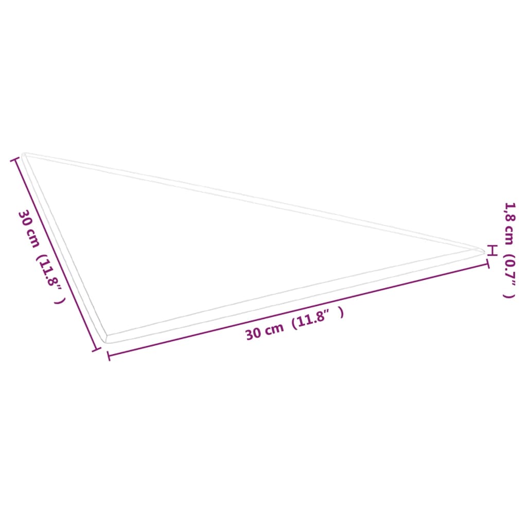 vidaXL 12 db kék bársony fali panel 30 x 30 cm 0,54 m²