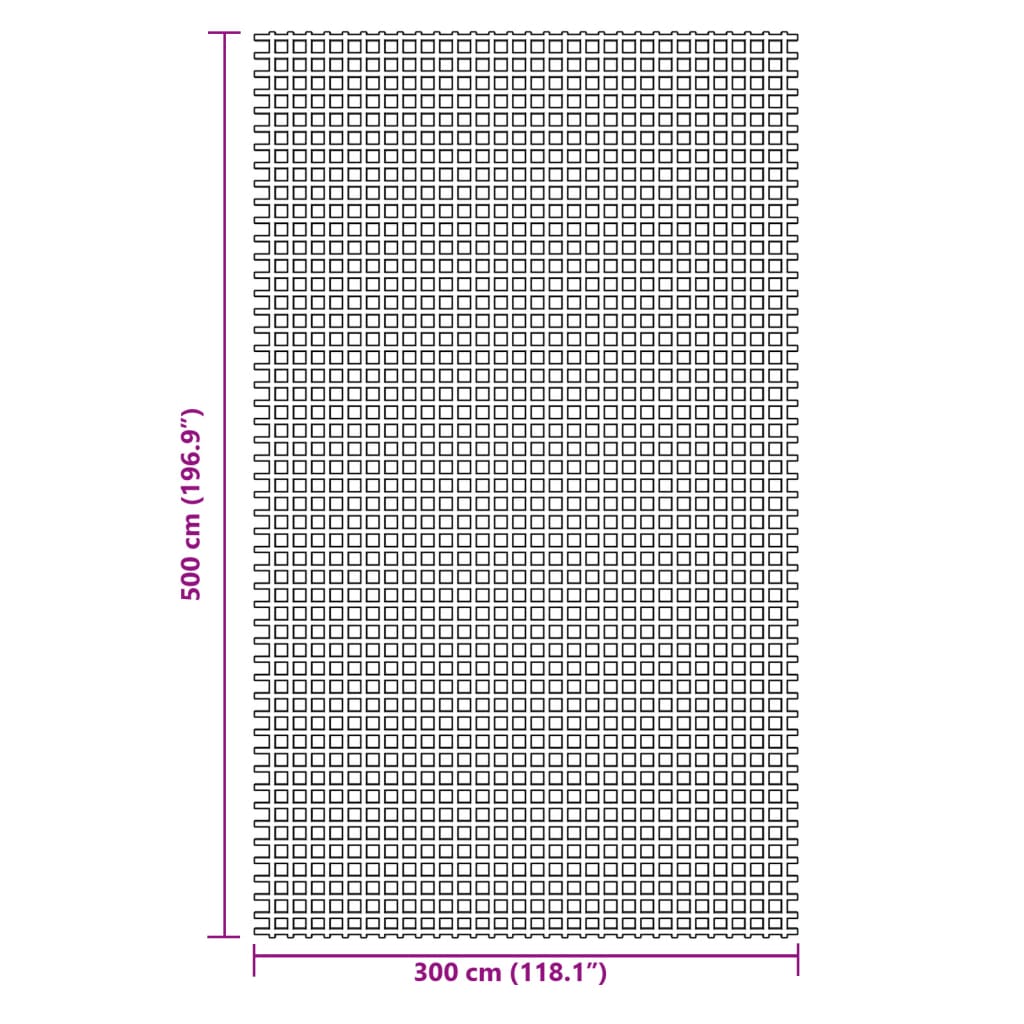 vidaXL zöld kempingszőnyeg 5 x 3 m