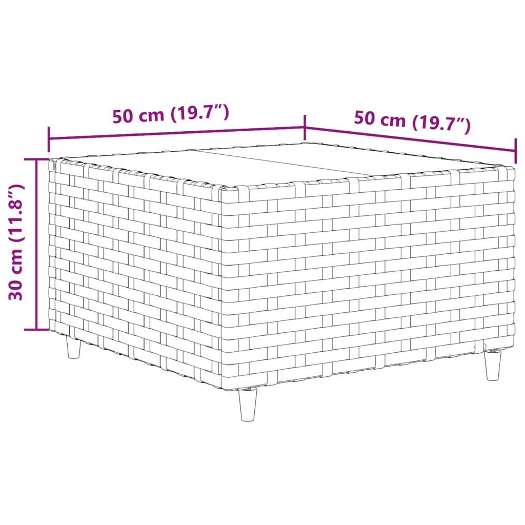 vidaXL 7 részes barna polyrattan kerti ülőgarnitúra párnákkal