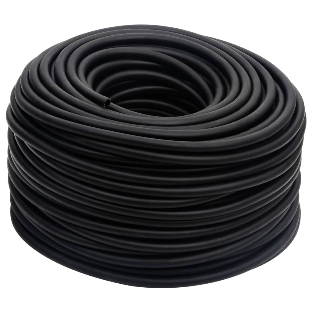 vidaXL fekete gumi és PVC hibrid légtömlő 0,6" 100 m