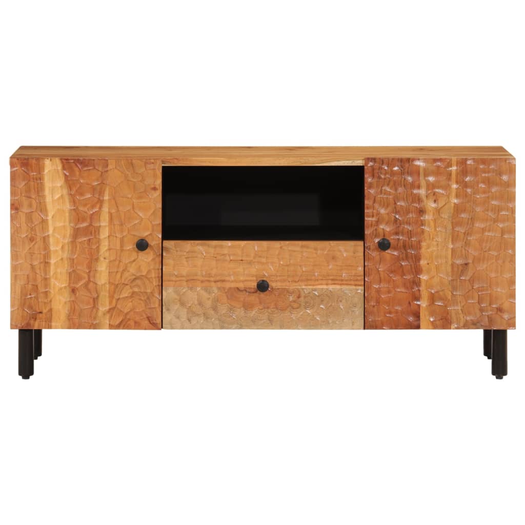 vidaXL tömör akácfa TV-szekrény 105 x 33 x 46 cm