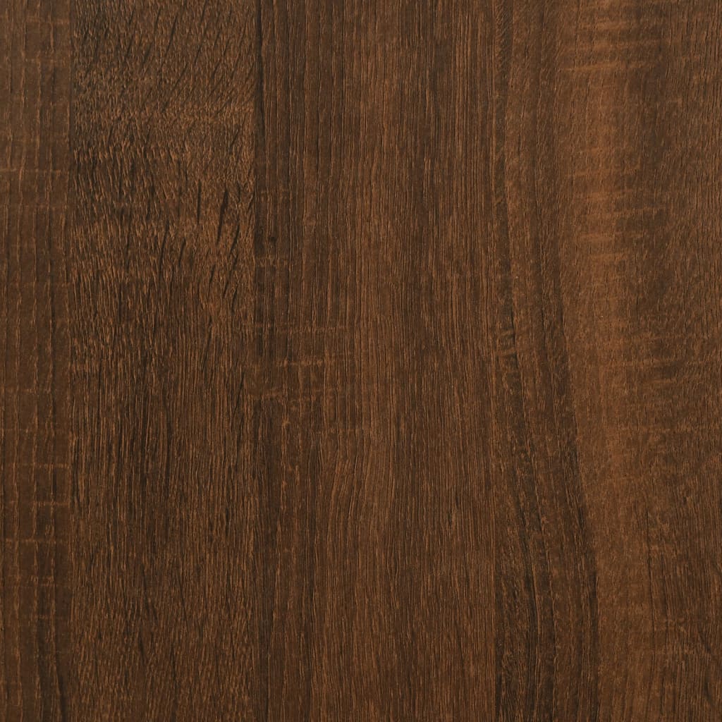 vidaXL barna tölgyszínű szerelt fa tálalóasztal 100x25x75 cm