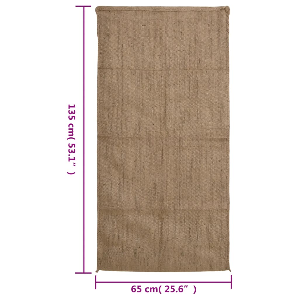 vidaXL 5 db jutazsák 65 x 135 cm 100% juta 340 gsm