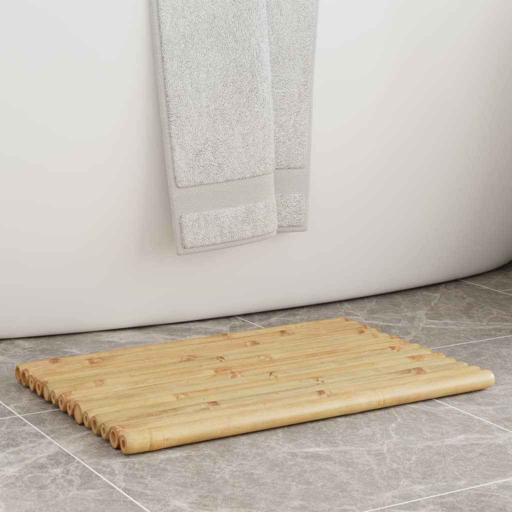 vidaXL 2 db bambusz fürdőszőnyeg 50 x 35 cm