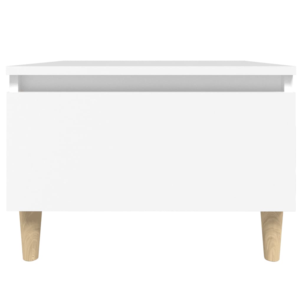 vidaXL fehér szerelt fa kisasztal 50 x 46 x 35 cm