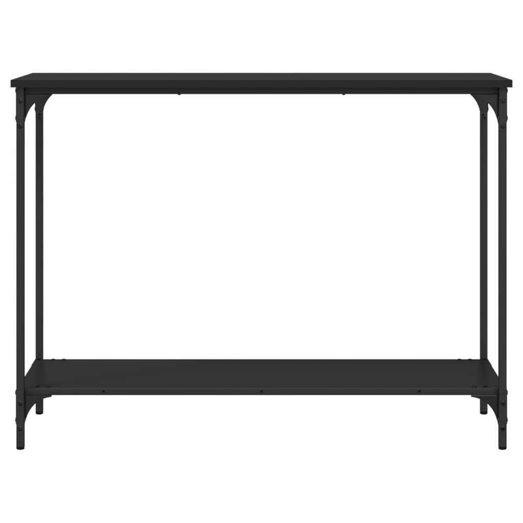 vidaXL fekete szerelt fa tálalóasztal 101x30,5x75 cm