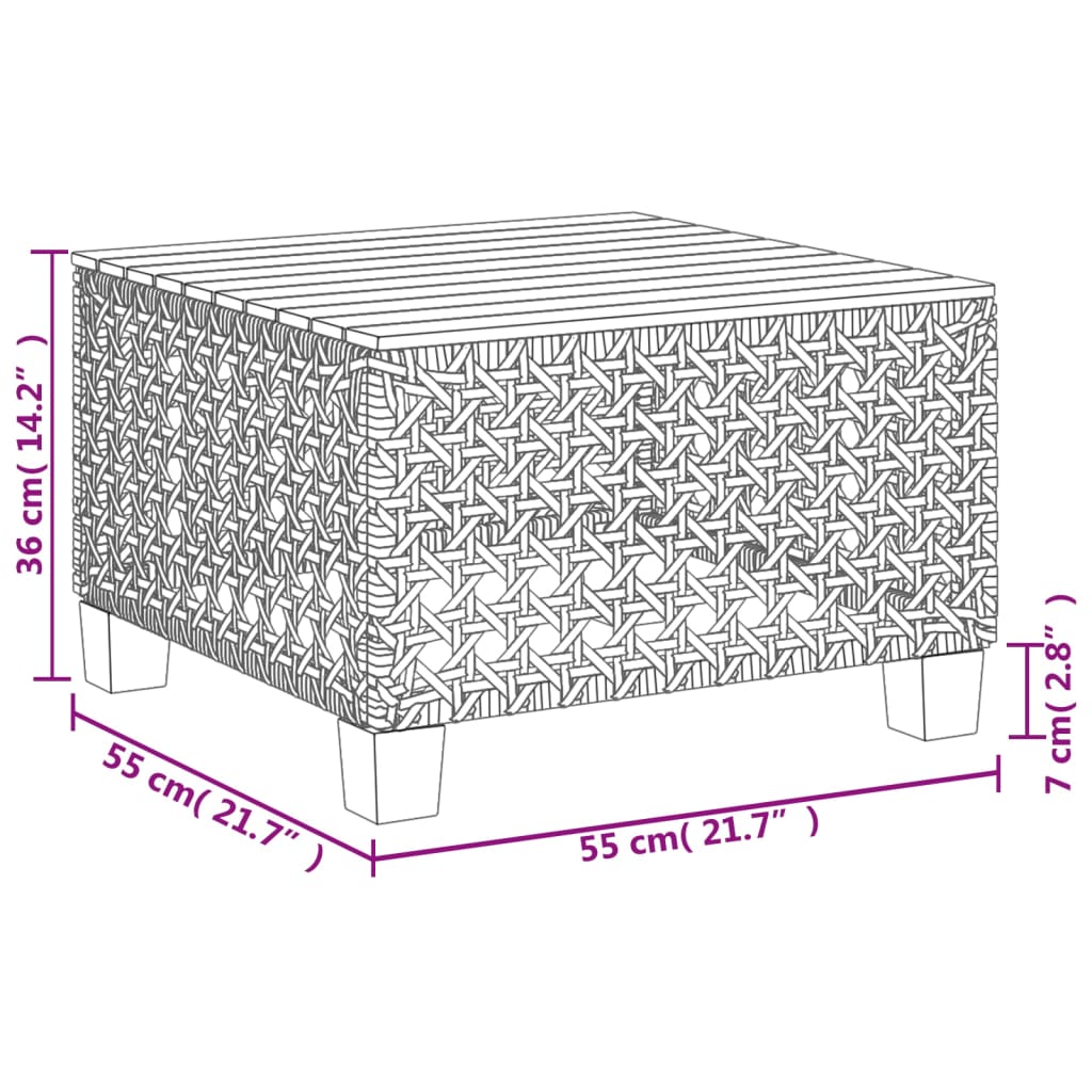 vidaXL 10 részes fekete polyrattan kerti ülőgarnitúra párnákkal