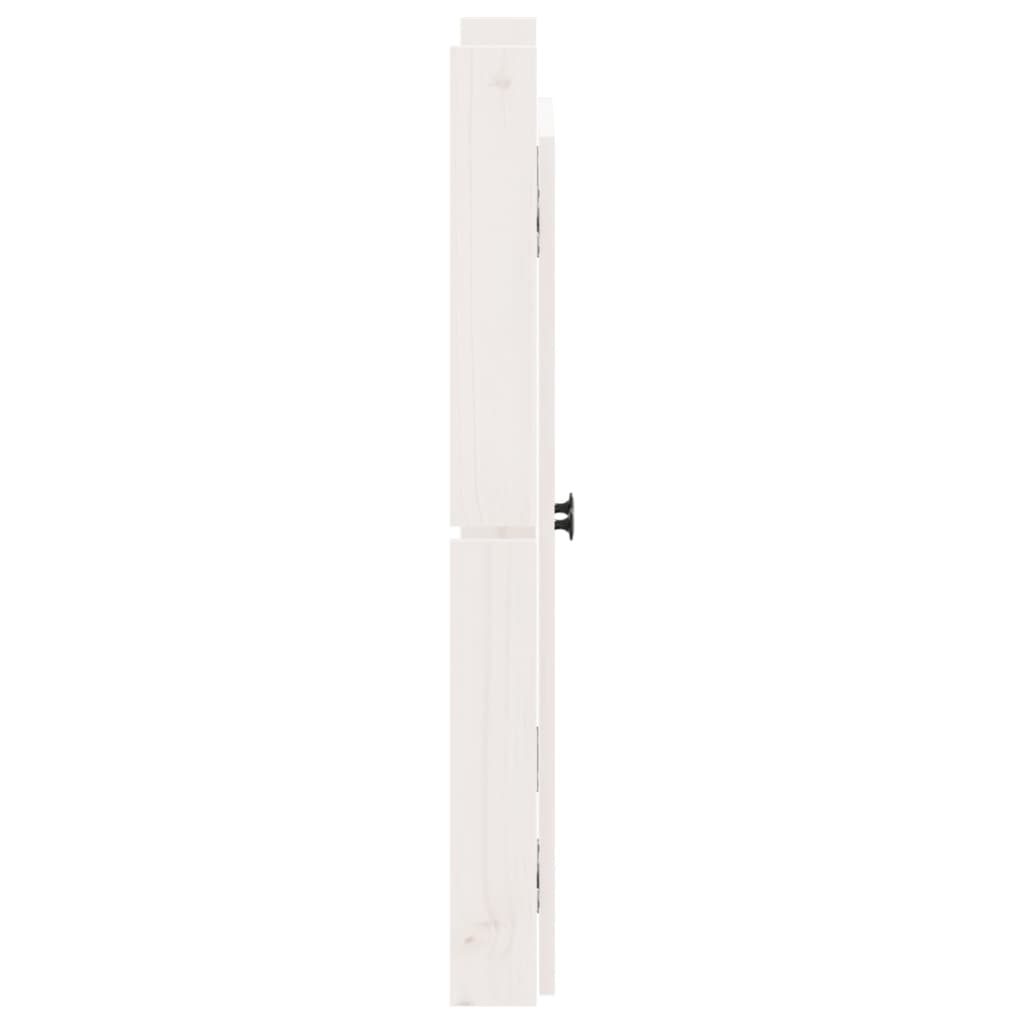 vidaXL 2 db fehér tömör fenyőfa kültéri konyhaszekrény ajtó 50x9x82 cm