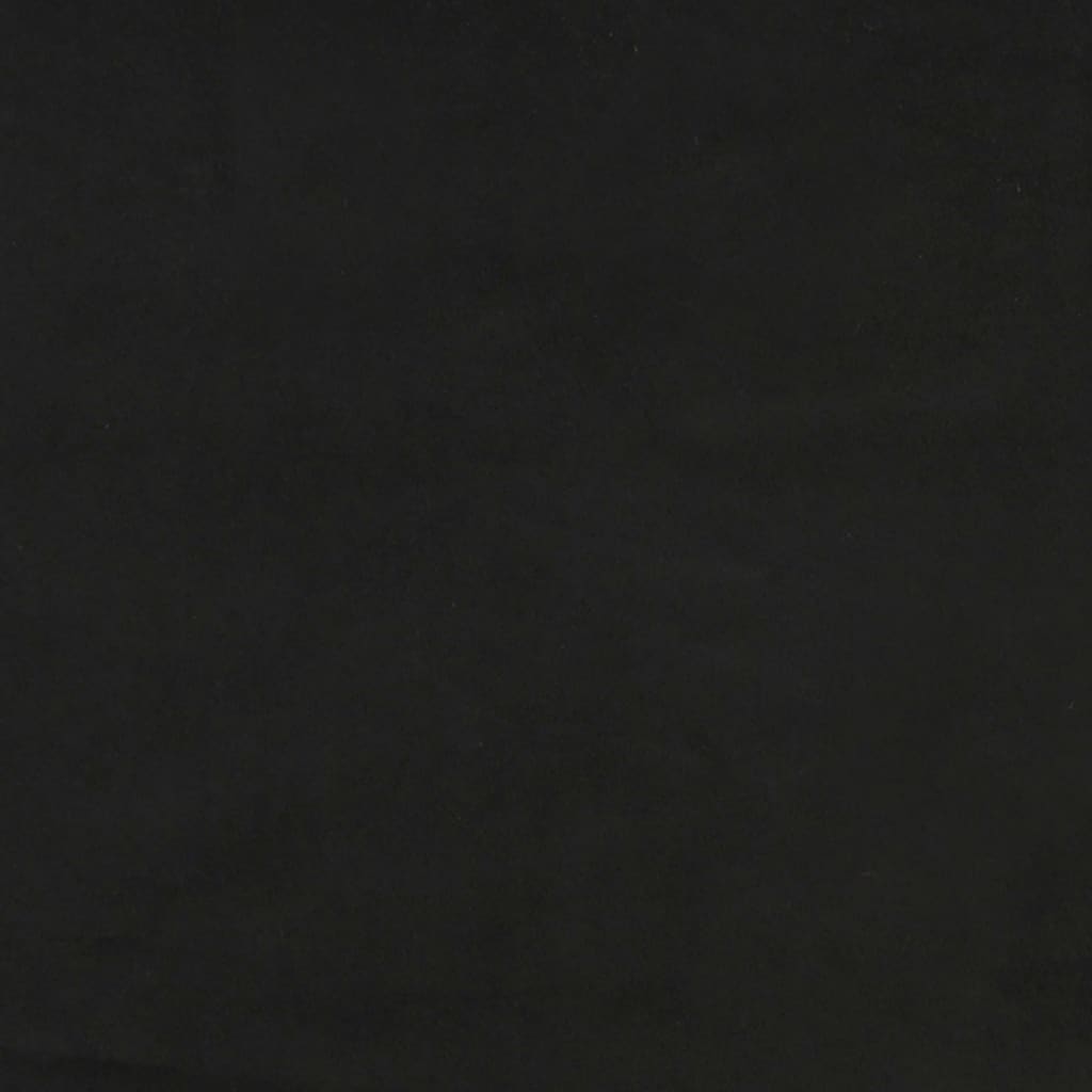 vidaXL fekete bársony fejtámla szárnyakkal 147x16x78/88 cm
