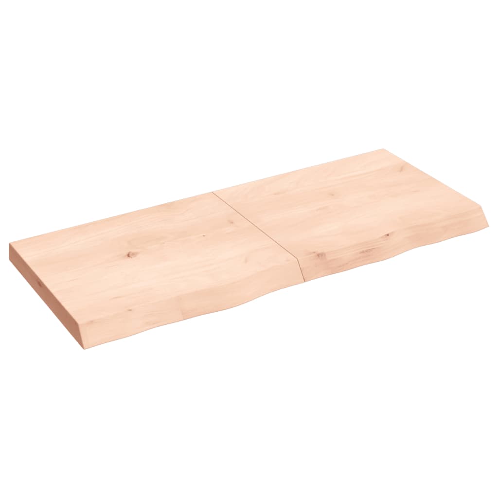 vidaXL kezeletlen tömör tölgyfa asztallap 120x50x(2-6) cm