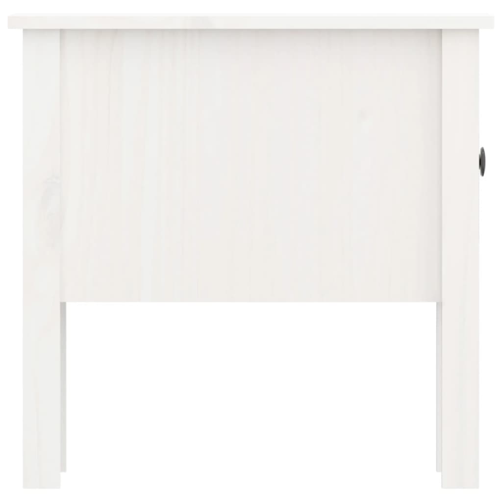 vidaXL fehér tömör fenyőfa kisasztal 50 x 50 x 49 cm