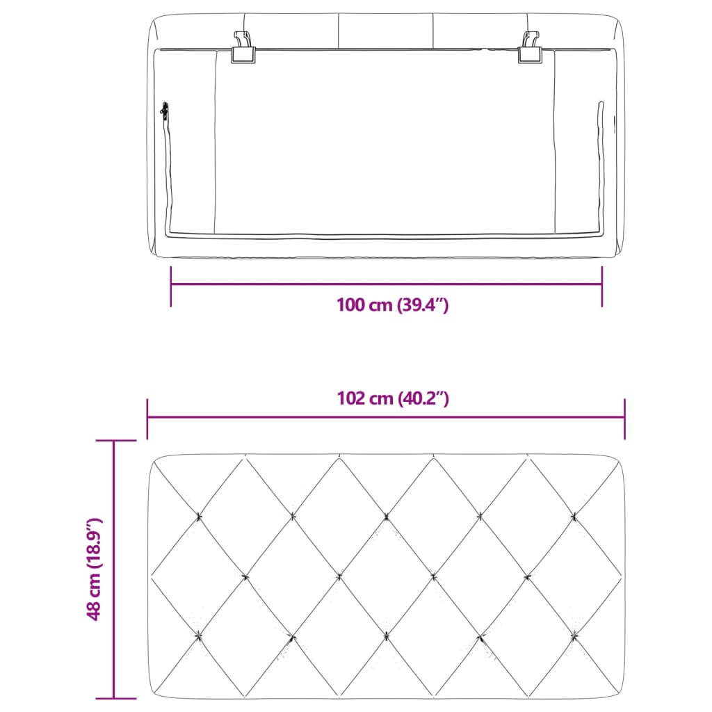 vidaXL világosszürke bársony fejtámla párna 100 cm