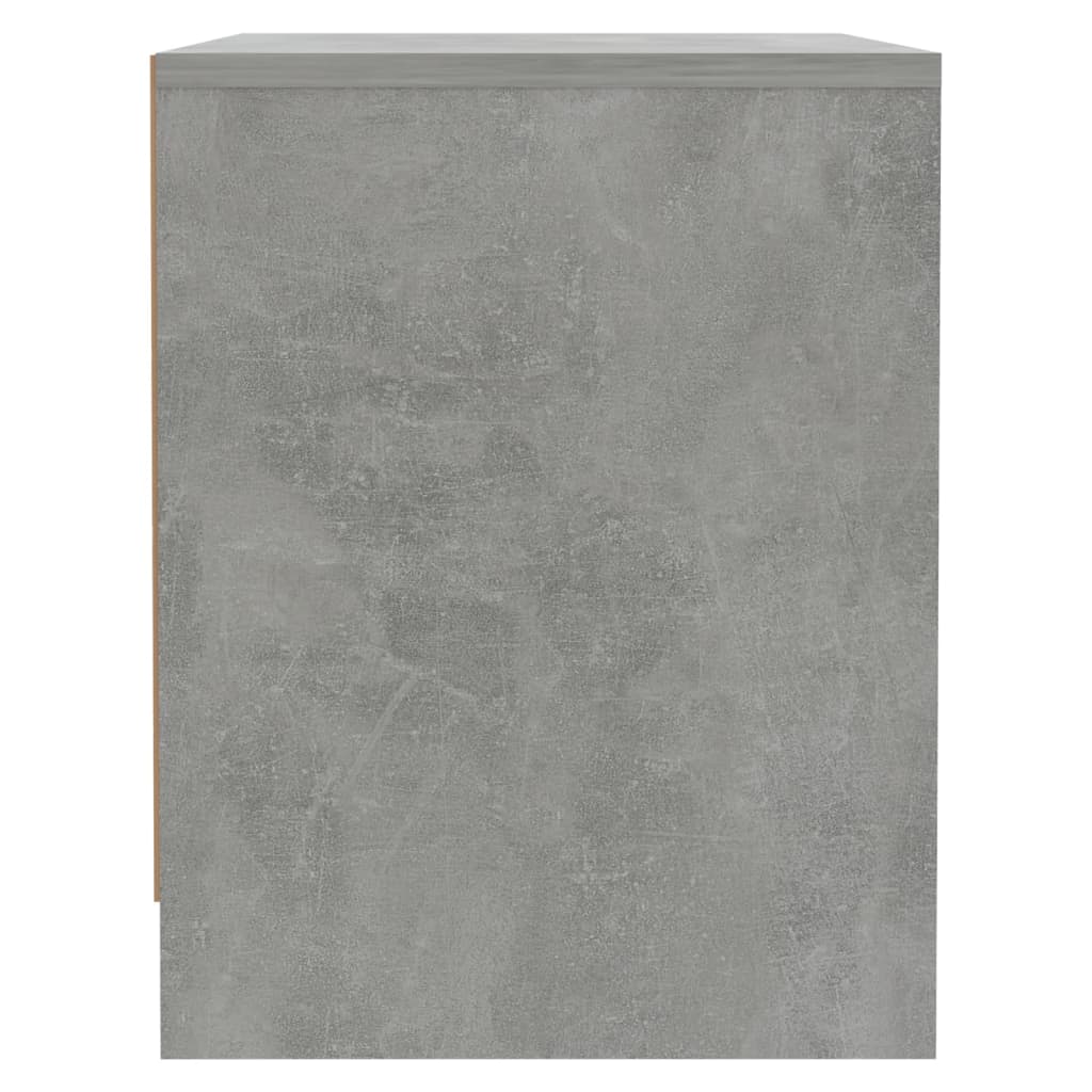 vidaXL 2 db betonszürke forgácslap éjjeliszekrény 45 x 34 x 44,5 cm