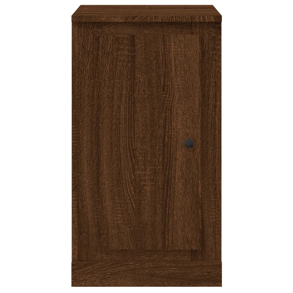 vidaXL 2 db barna tölgy színű szerelt fa tálalóasztal 37,5x35,5x67,5