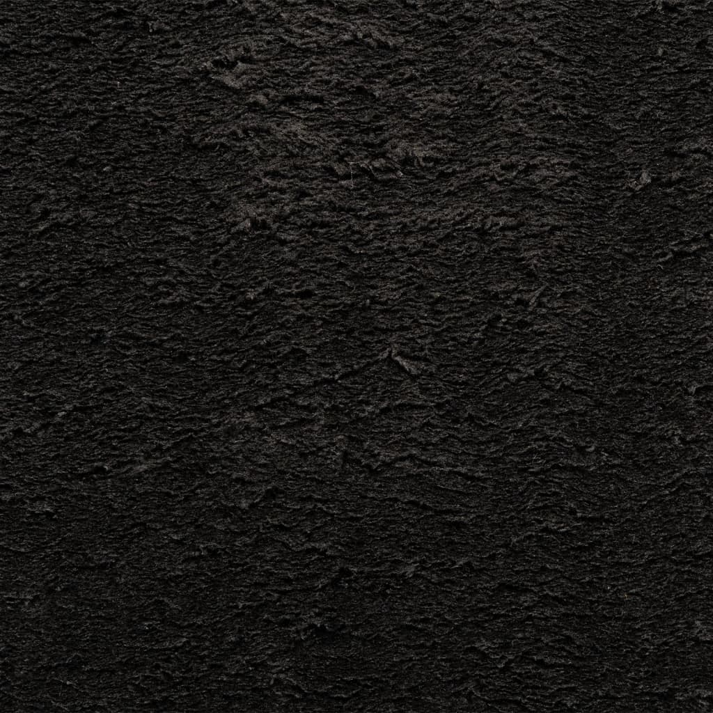 vidaXL HUARTE fekete rövid szálú puha és mosható szőnyeg 120 x 170 cm