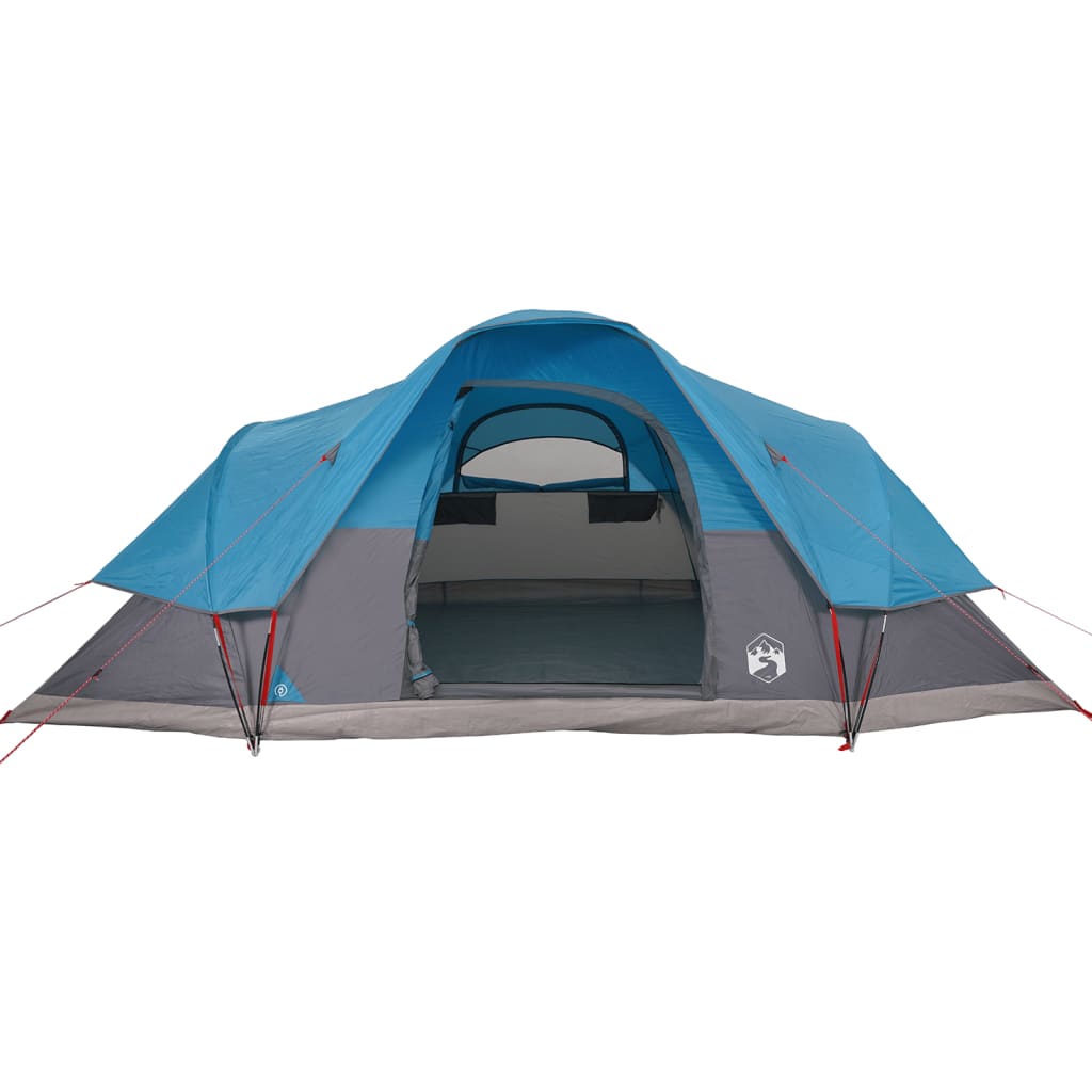 vidaXL 9 személyes kék vízálló kupolás családi sátor