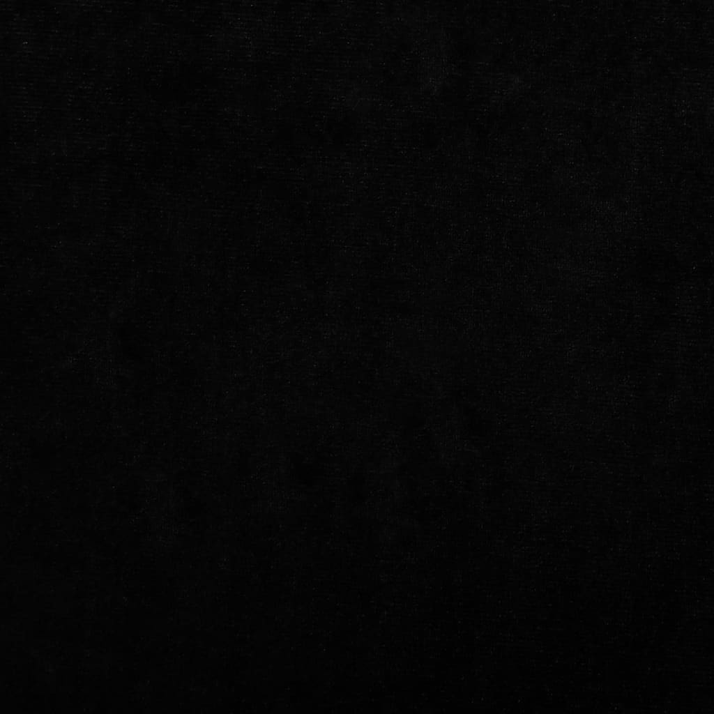 vidaXL fekete bársony kutyaágy 70 x 45 x 33 cm