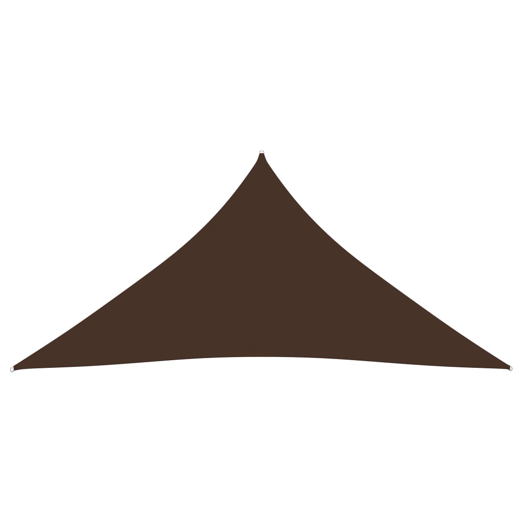 vidaXL barna háromszög alakú oxford szövet napvitorla 5 x 6 x 6 m