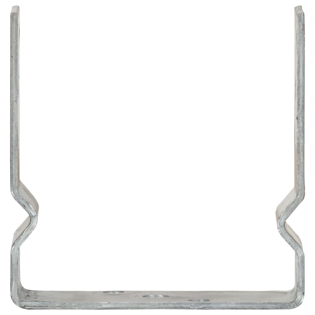 vidaXL 6 db ezüstszínű horganyzott acél kerítéshorgony 14 x 6 x 15 cm