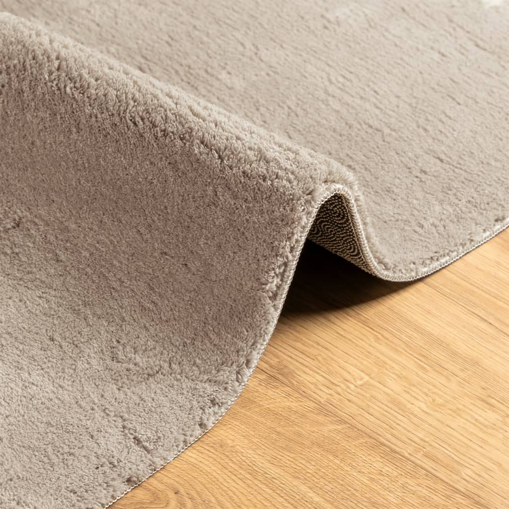 vidaXL HUARTE homokszínű rövid szálú puha és mosható szőnyeg 80x150 cm