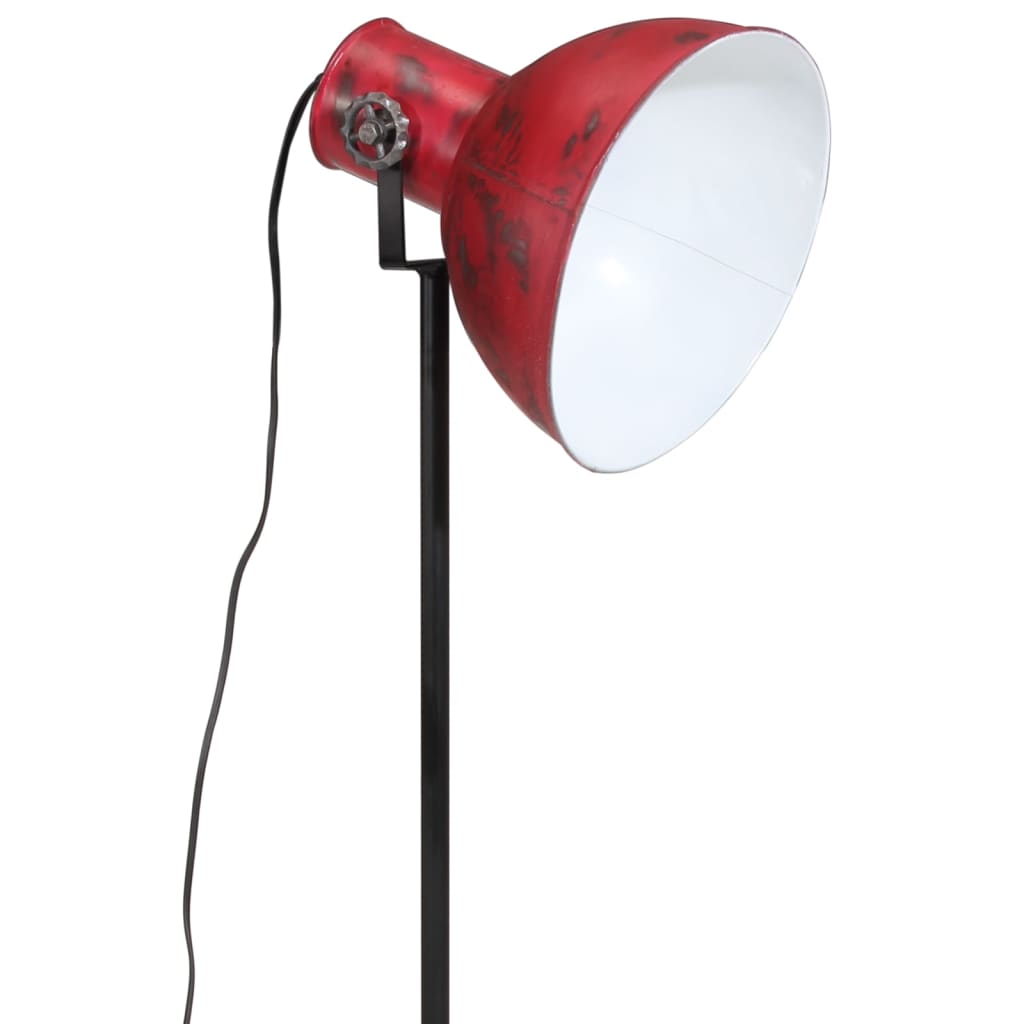 vidaXL kopott piros fali lámpa 25 W 75x75x90-150 cm E27