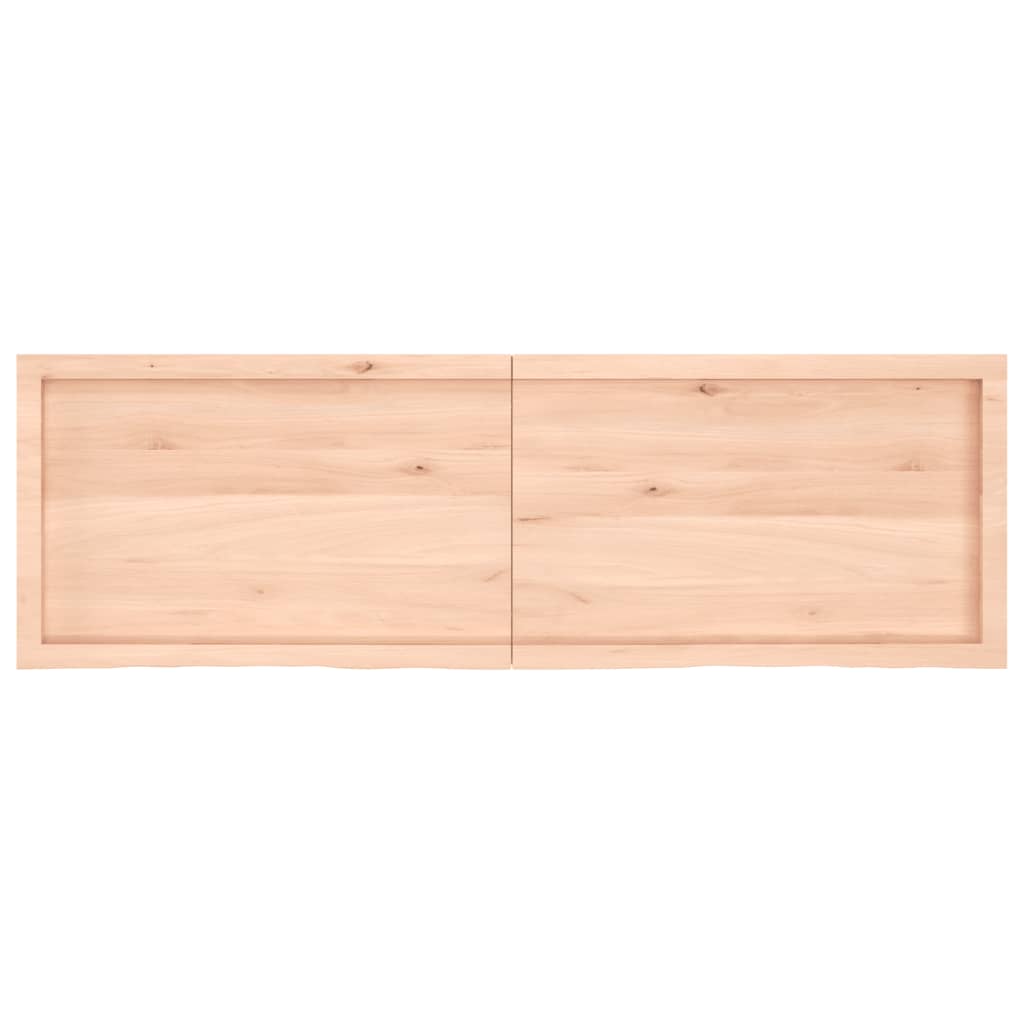 vidaXL kezeletlen tömör fa fürdőszobai pult 160x50x(2-6) cm